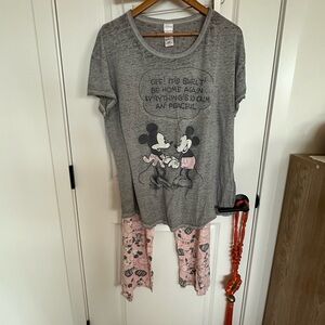 Disney Gray Sleepwear Top